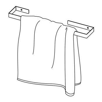 Wieszak ścienny na ręcznik - 60 cm